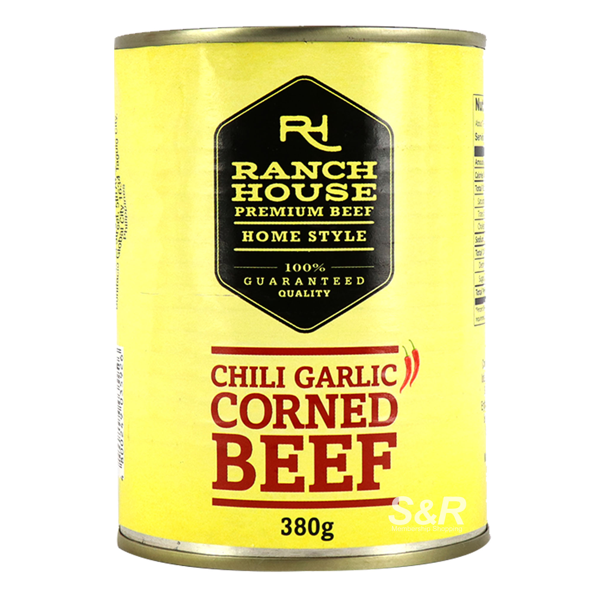 Ranch House Premium Beef Home Style Chili Garlic Corned Beef 380g Ranch House Premium Beef Home Style Chili Garlic Corned Beef 380g